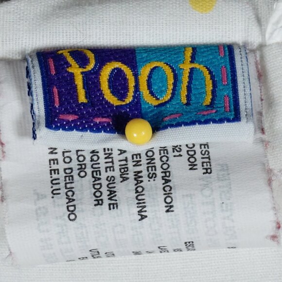 Disney Winnie The Pooh Piglet Baby Crib Blanket 32x42 Night Stars Vintage 90s - Picture 9 of 9